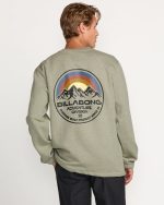 Compass Crew Sweatshirt - Sage Heather