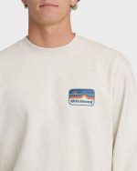 Compass Crewneck Sweatshirt - Oatmeal Heather. - Image 5