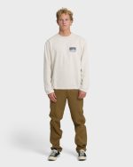 Compass Crewneck Sweatshirt - Oatmeal Heather. - Image 4