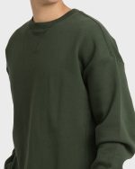 Fort Garage Crewneck Sweatshirt - Olive - Image 2