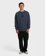 Bio Fleece Crewneck Sweatshirt - Vintage Navy - Image 3