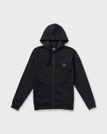 All Day Zip Front Hoodie - Black - Image 5