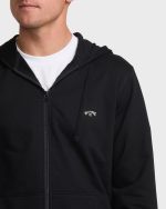 All Day Zip Front Hoodie - Black - Image 3