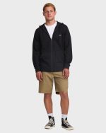 All Day Zip Front Hoodie - Black - Image 2