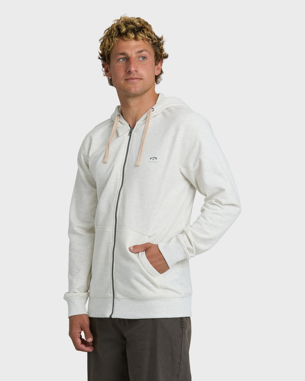 24A481501_LGH_OM-S.jpg All Day Zip Front Hoodie - Light Gray Heather - Image 1