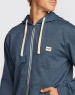 All Day Zip Front Hoodie - Midnight Blue - Image 2