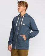 All Day Zip Front Hoodie - Midnight Blue - Image 4