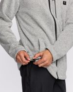 Boundary Mock Neck Zip Sweatshirt - Grey Htr - Image 8