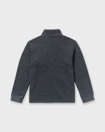 Boundary Mock Neck Zip Sweatshirt - Navy - Image 10