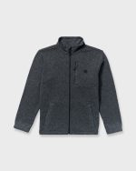 Boundary Mock Neck Zip Sweatshirt - Navy - Image 9