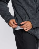 Boundary Mock Neck Zip Sweatshirt - Navy - Image 6