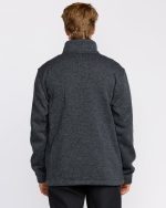 Boundary Mock Neck Zip Sweatshirt - Navy - Image 8