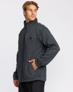 Boundary Mock Neck Zip Sweatshirt - Navy - Image 7