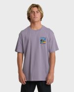 Post Cards Adiv Premium Short Sleeve T-Shirt - Purple Ash - Image 2