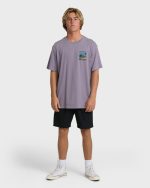 Post Cards Adiv Premium Short Sleeve T-Shirt - Purple Ash - Image 4