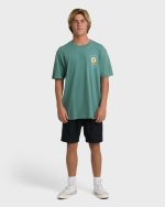 Sun Down Adiv Premium Short Sleeve T-Shirt - Sea Green - Image 4