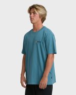Make Tracks Adiv Premium Short Sleeve T-Shirt - Vintage Blue - Image 3