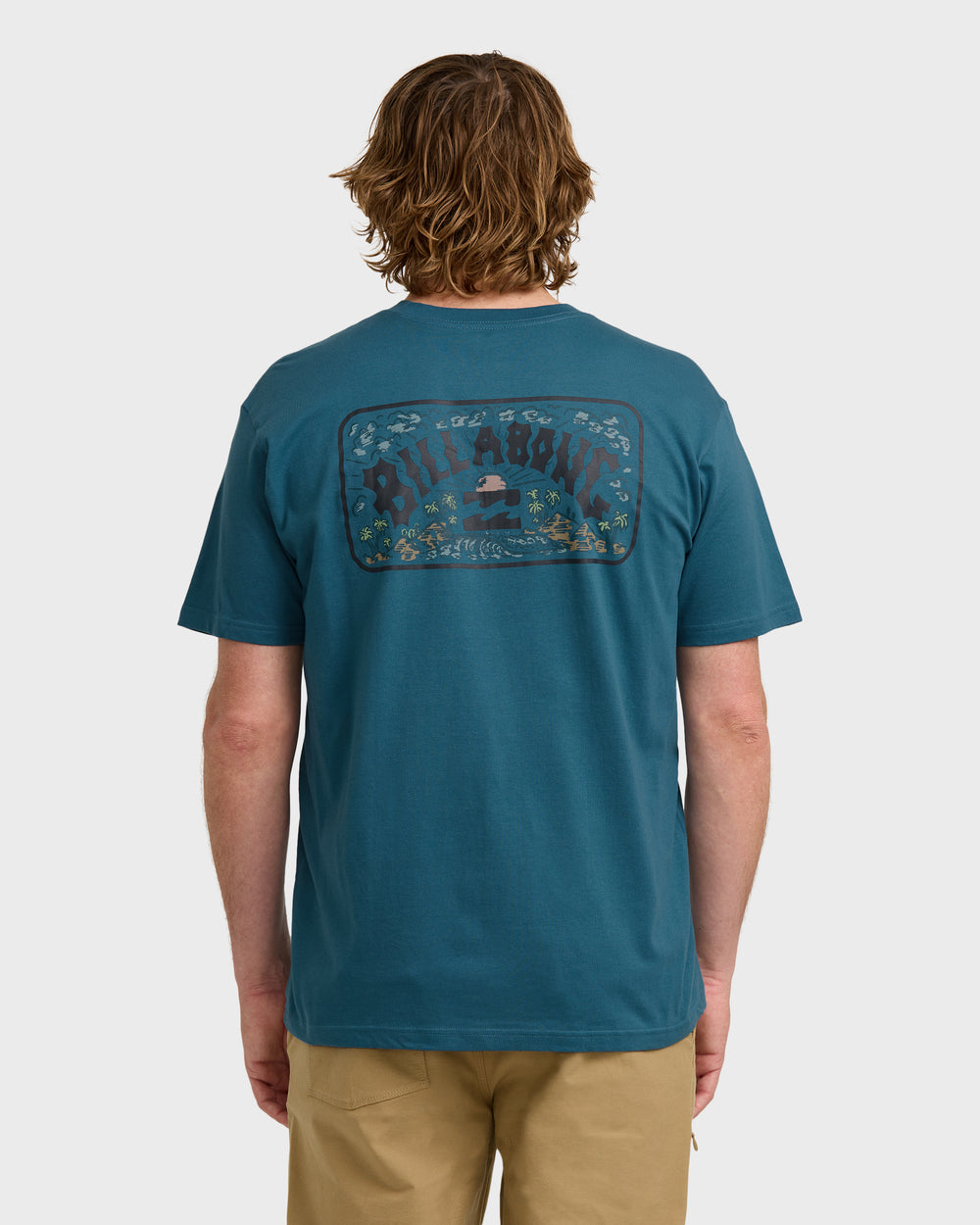 24A504504_RTL_OM-B.jpg A/Div Scenic Arch Short Sleeve T-Shirt - Real Teal - Image 1