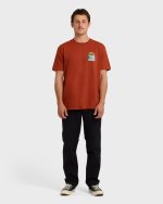 A/Div Sundown Short Sleeve T-Shirt - Brick - Image 3