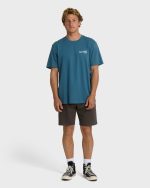 Single Fin Premium Short Sleeve T-Shirt - Real Teal - Image 4