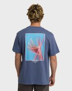 Flower Premium Short Sleeve T-Shirt - Vintage Indigo - Image 2