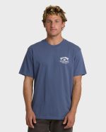 Flower Premium Short Sleeve T-Shirt - Vintage Indigo