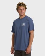 Flower Premium Short Sleeve T-Shirt - Vintage Indigo - Image 3