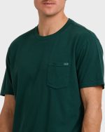 Essential Premium Wave Wash T-Shirt - Forest - Image 2