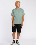 Essential Premium Wave Wash T-Shirt - Mineral Blue - Image 4