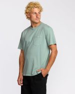 Essential Premium Wave Wash T-Shirt - Mineral Blue - Image 3