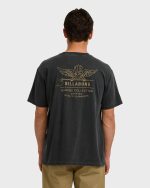 Wingspan Garage Regular Short Sleeve T-Shirt - Washed Black