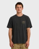 Wingspan Garage Regular Short Sleeve T-Shirt - Washed Black - Image 2