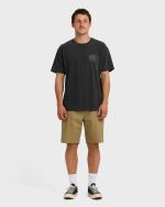Wingspan Garage Regular Short Sleeve T-Shirt - Washed Black - Image 3