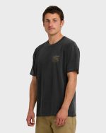 Wingspan Garage Regular Short Sleeve T-Shirt - Washed Black - Image 4