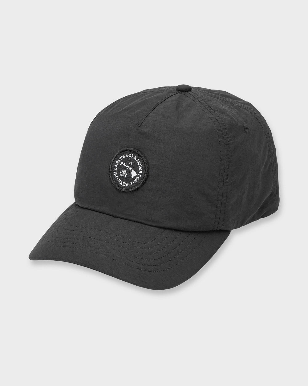 24A553508_BLK_FL-F.jpg Aloha Island Hi Snapback Hat - Black - Image 1