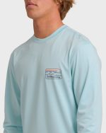 Runner UPF 50 Long Sleeve Surf Tee - Blue Heather - Image 5