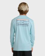 Runner UPF 50 Long Sleeve Surf Tee - Blue Heather - Image 2