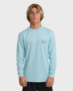 Runner UPF 50 Long Sleeve Surf Tee - Blue Heather