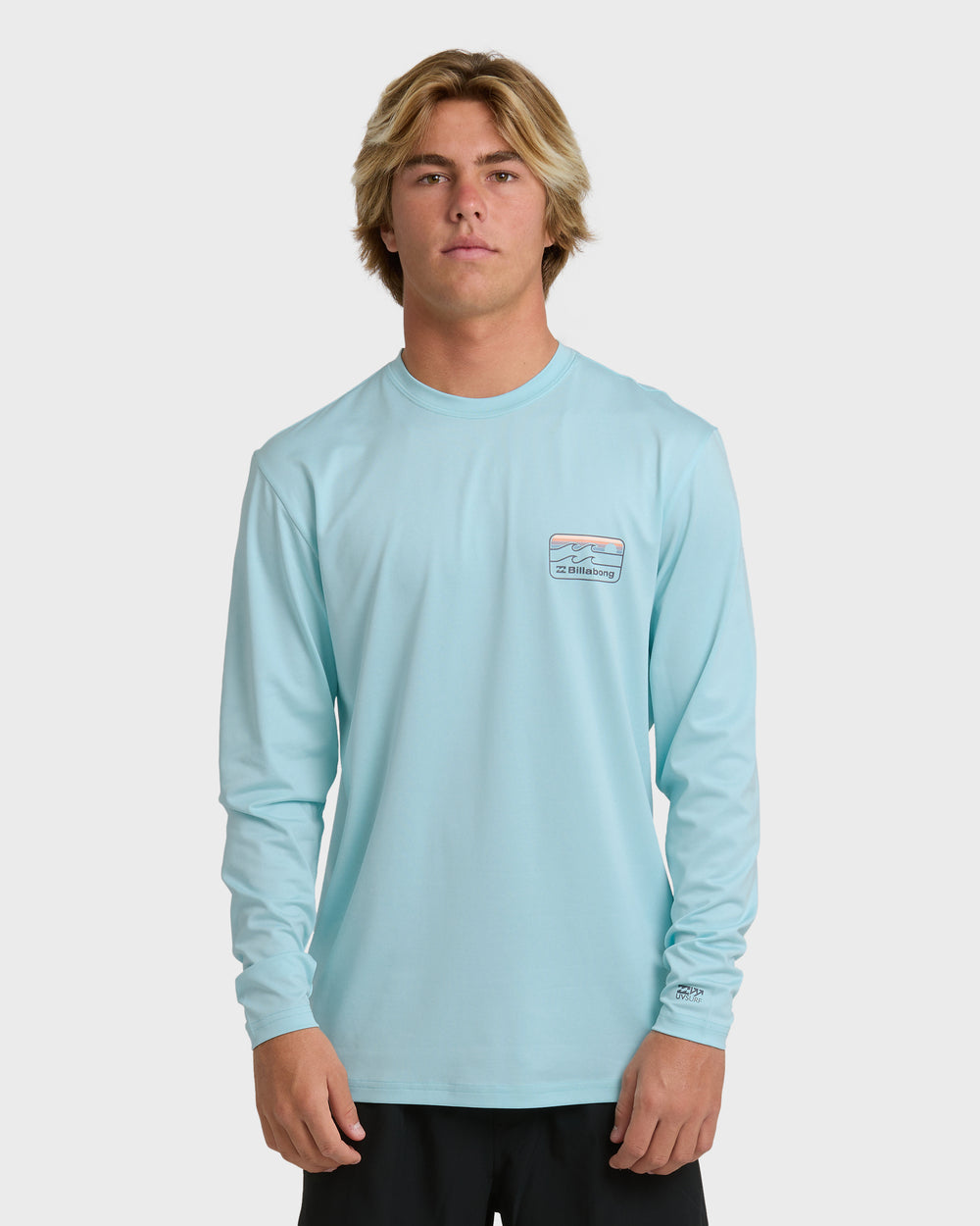 24AW031602_BLH_OM-F.jpg Runner UPF 50 Long Sleeve Surf Tee - Blue Heather - Image 1