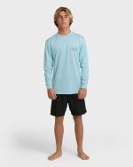 Runner UPF 50 Long Sleeve Surf Tee - Blue Heather - Image 4
