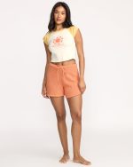 Gia Sweater Shorts - Sunset - Image 3