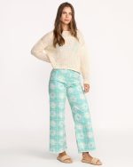 Free Fall Printed Twill Pants - Misty Blue - Image 4