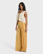 Hazy Daze Elastic Waist Pants - Brown Multi - Image 6