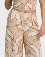 Tropic Breeze Elastic Waist Pants - Stone - Image 2