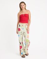 Lottie Hall Woven Elastic Waist Pants - Sunny Lime - Image 6