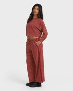 Date Palm Terry Pants - Rose Brown - Image 6