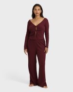 Fever Twist Knitpants - Pinot - Image 5