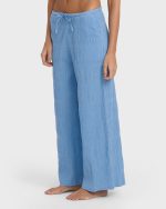 Laura Elastic Waist Pants - Blue Drift - Image 2