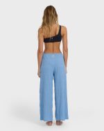 Laura Elastic Waist Pants - Blue Drift - Image 4