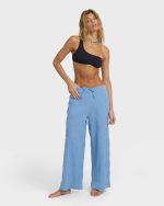 Laura Elastic Waist Pants - Blue Drift - Image 6